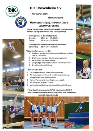 GESUCHT: Übungsleiter(in) Leistungsturnen Picture